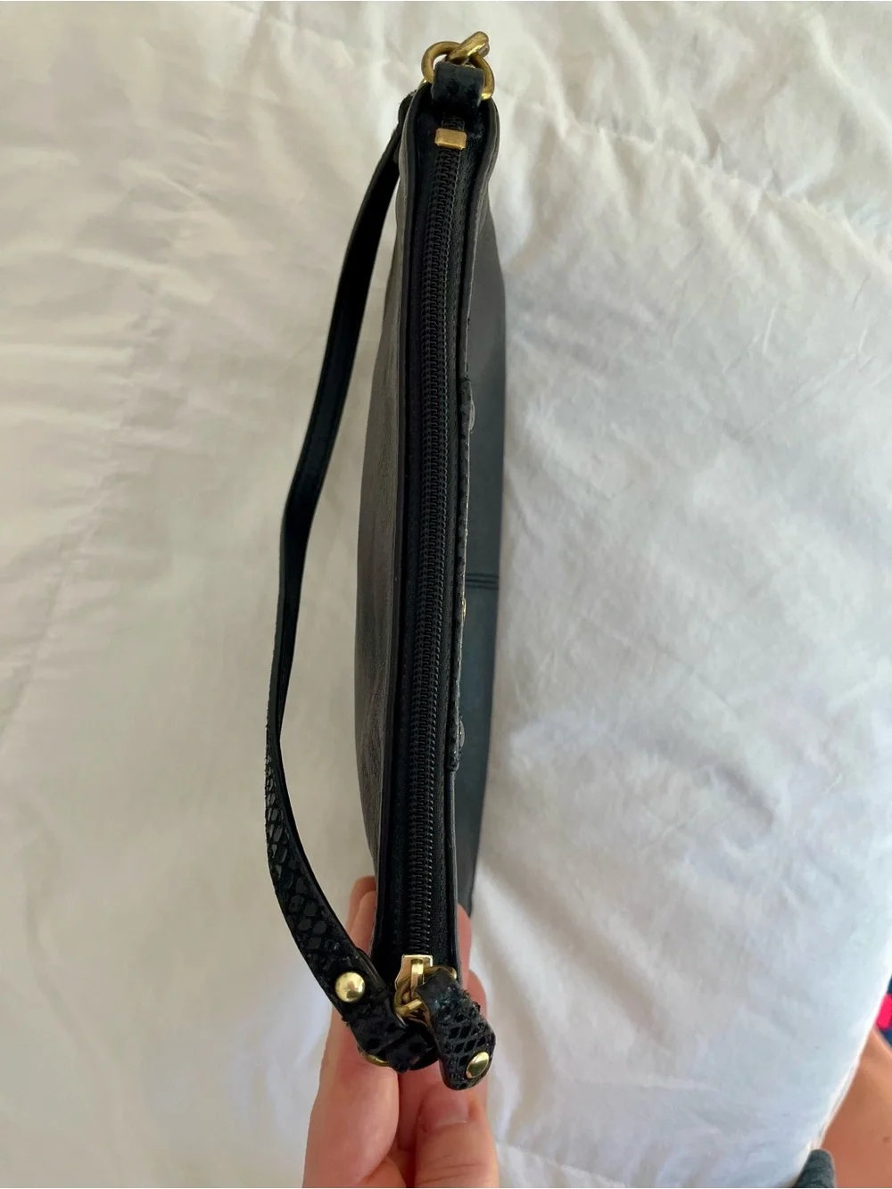 Coach Ashley Large Pleated Leather Wristlet